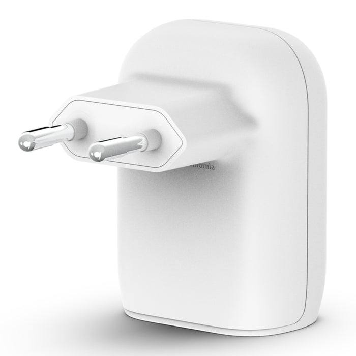Cargador 37W 1x USB-C 1x USB-A Belkin blanco