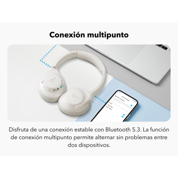 Audifono Over Ear Q11i Soundcore blanco