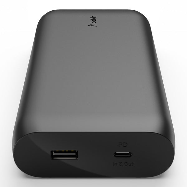 Bateria 20.000 mAh USB-A y USB-C 30W Belkin negro