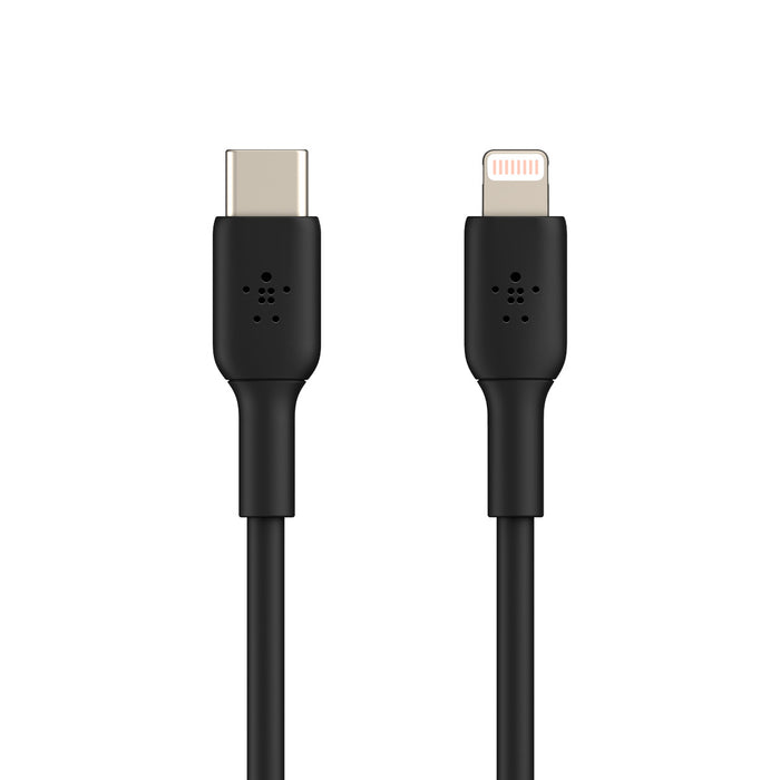 Cable USB-C a Lightning 1.0 Mt PVC Belkin negro