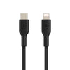 Cable USB-C a Lightning 1.0 Mt PVC Belkin negro