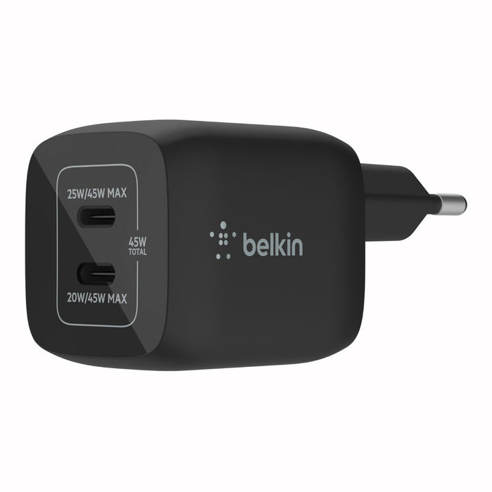 Cargador doble USB-C de hasta 45 W Belkin BoostCharge Pro