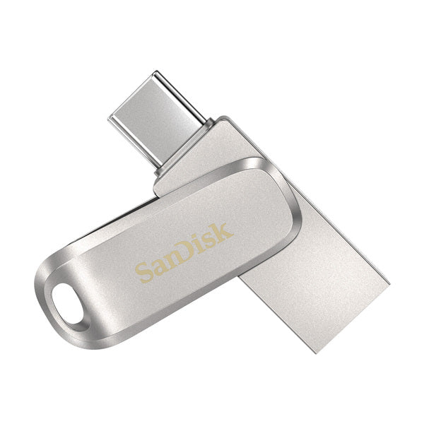Pendrive USB-A / USB-C SanDisk Ultra Dual Drive Luxe de 128 GB - Plata