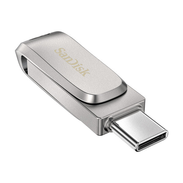Pendrive USB-A / USB-C SanDisk Ultra Dual Drive Luxe de 128 GB - Plata