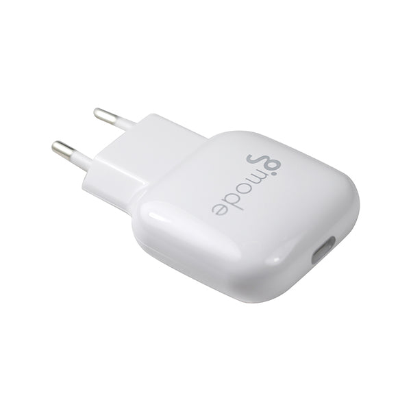 Cargador USB-C PD Carga rapida 20W para iPhone y iPad Gmode Blanco